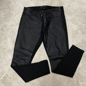 Banana Republic Sloan fit faux leather front jeggings